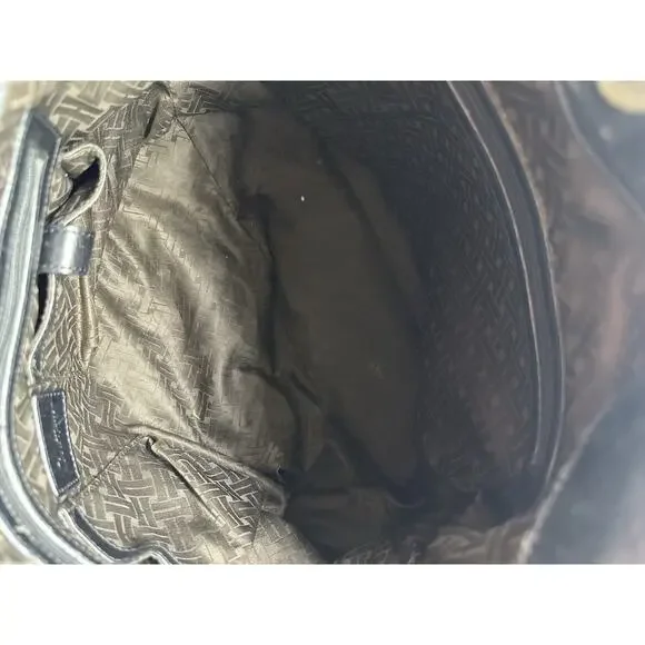 Cole Haan Pebbled Black‎ Leather Large Tote Top Handle Shoulder Bag Satchel Shoulder Bags